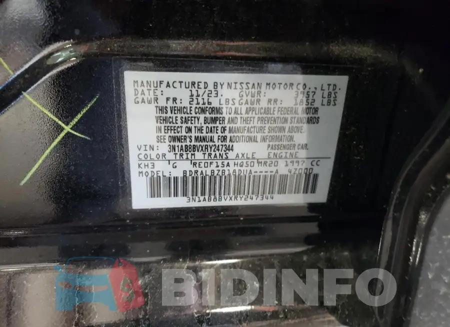 3N1AB8BVXRY247344 Photo# 12