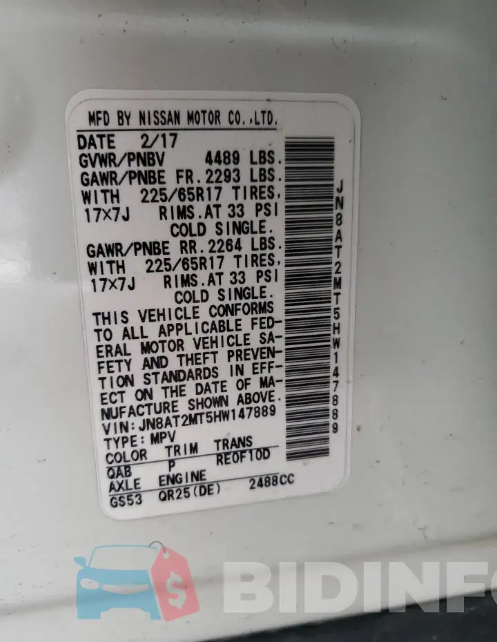 JN8AT2MT5HW147889 Photo# 13