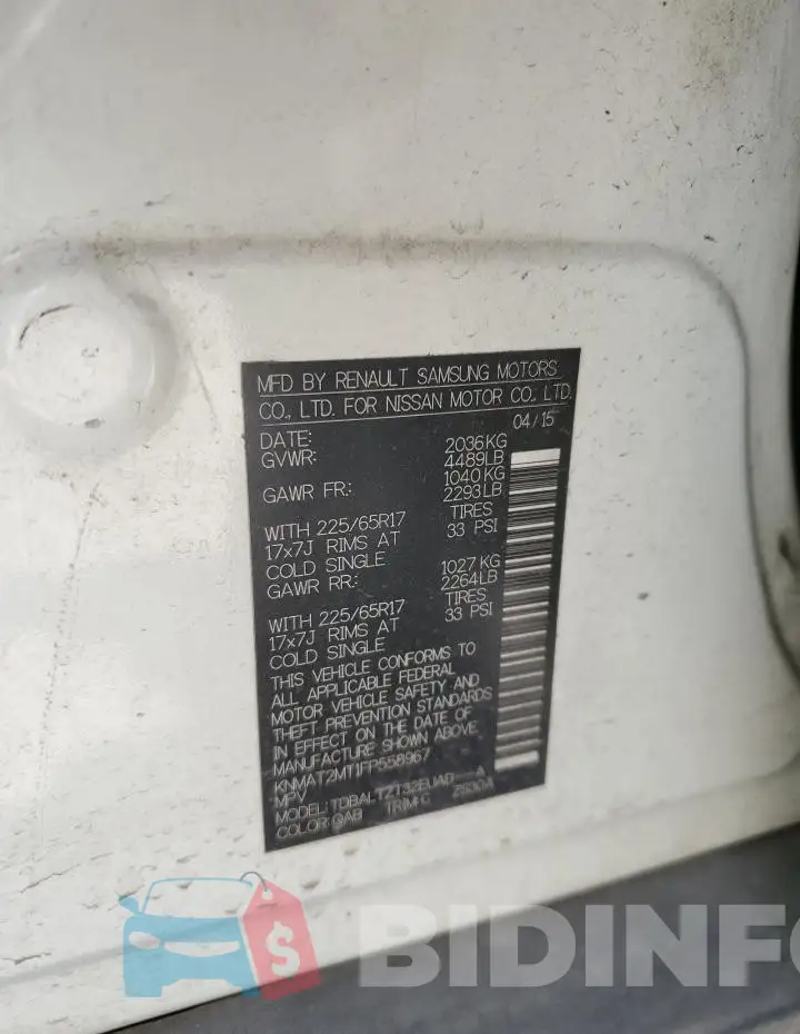 KNMAT2MT1FP558967 Photo# 13