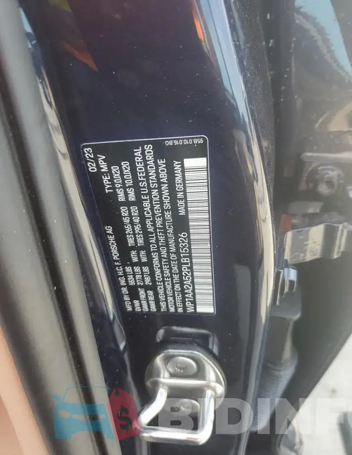 WP1AA2A52PLB15326 Photo# 12