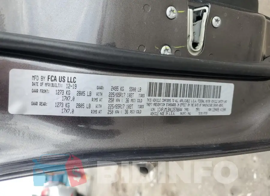 1C4PJMLBXLD576644 Photo# 12