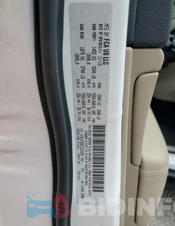 1C4RJFBG6FC215830 Photo# 14
