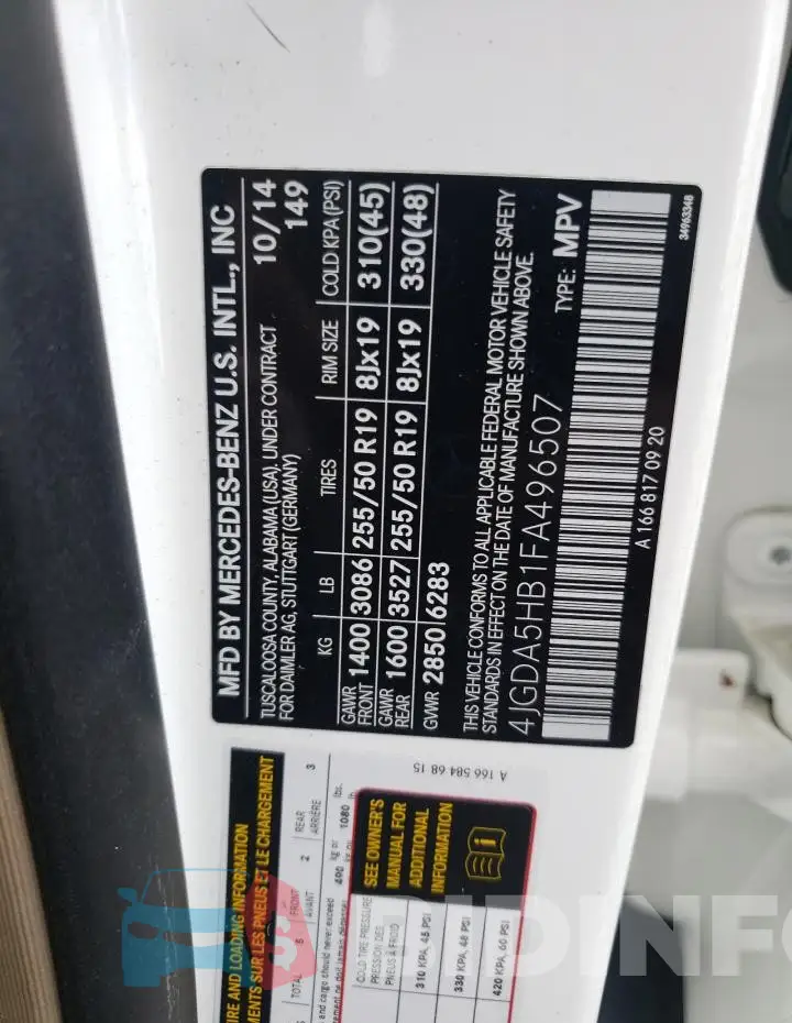 4JGDA5HB1FA496507 Photo# 13