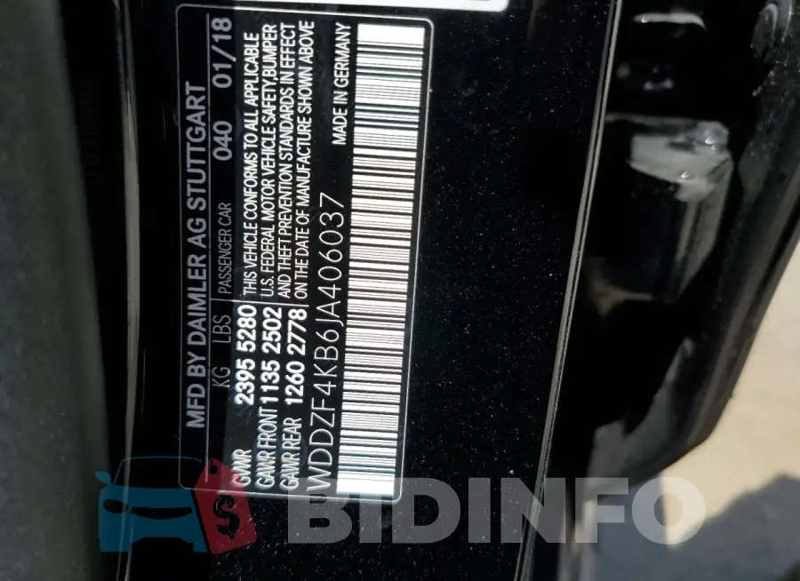 WDDZF4KB6JA406037 Photo# 12