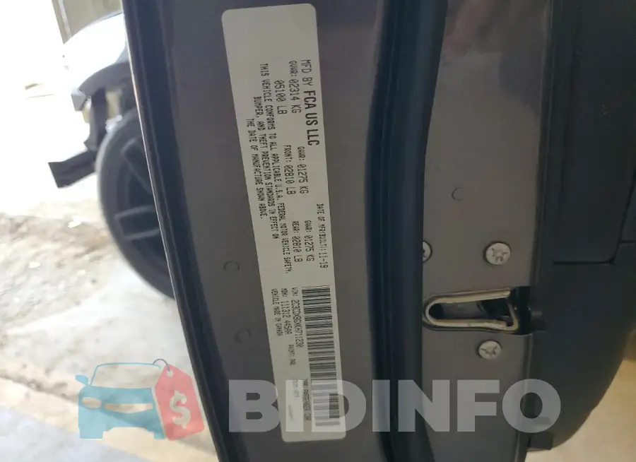 2C3CDXBGXKH711230 Photo# 12