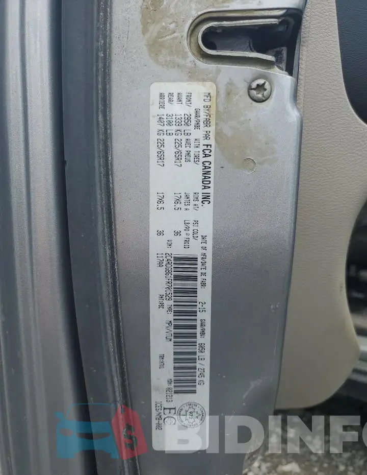 2C4RDGBG1FR701529 Photo# 14