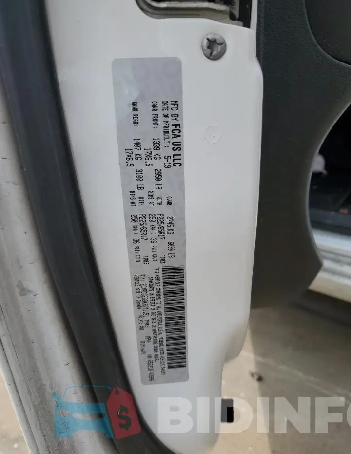 2C4RDGEG9KR711151 Photo# 13