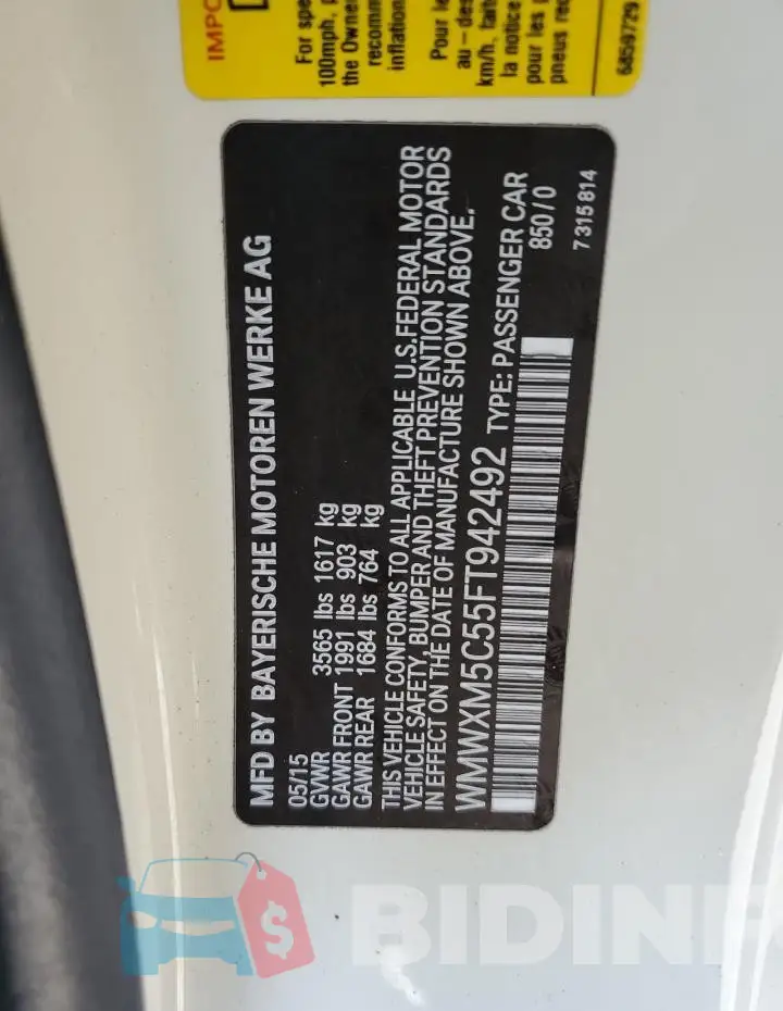 WMWXM5C55FT942492 Photo# 12