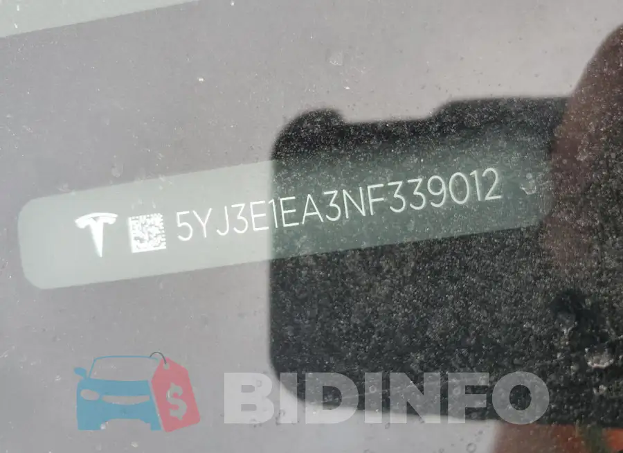 5YJ3E1EA3NF339012 Photo# 13