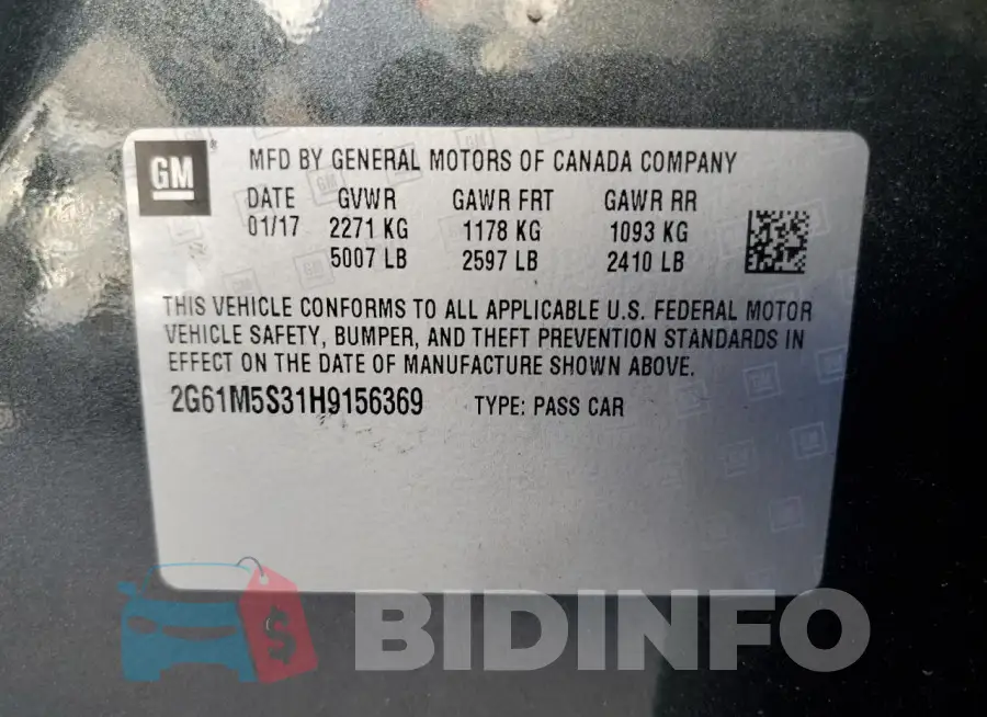 2G61M5S31H9156369 Photo# 13