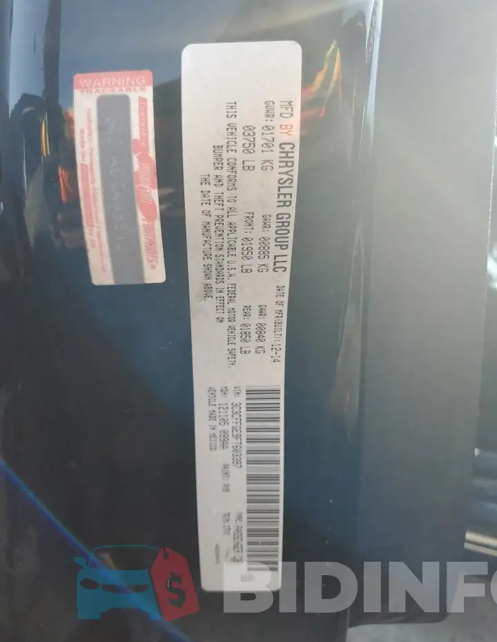 3C3CFFGE9FT603397 Photo# 12
