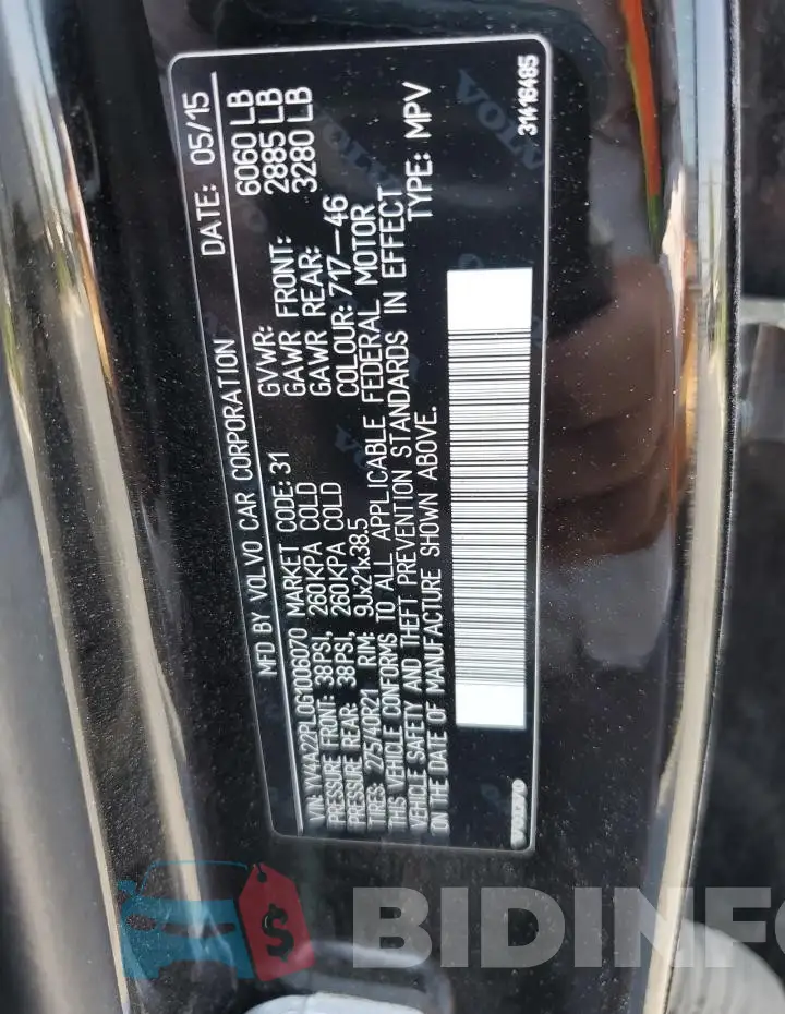 YV4A22PL0G1006070 Photo# 13