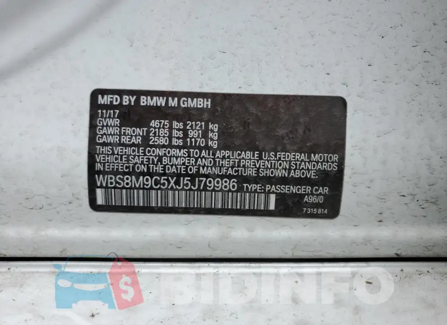 WBS8M9C5XJ5J79986 Photo# 13