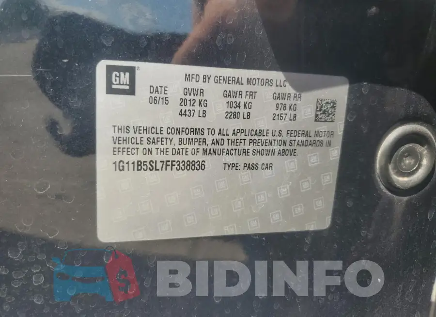 1G11B5SL7FF338836 Photo# 12