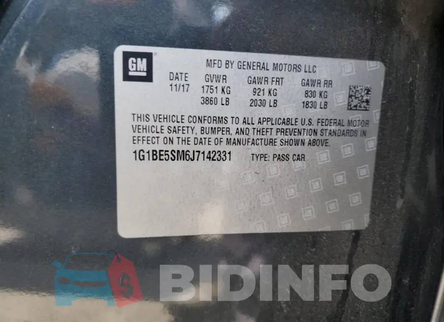 1G1BE5SM6J7142331 Photo# 12