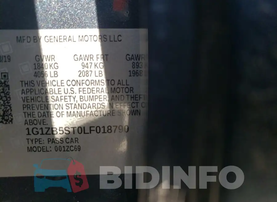 1G1ZB5ST0LF018790 Photo# 12