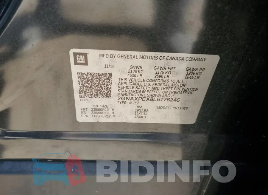 2GNAXPEX8L6176246 Photo# 13