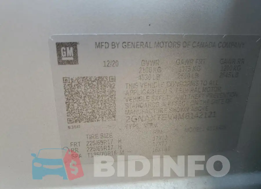 2GNAXTEV4M6142121 Photo# 14