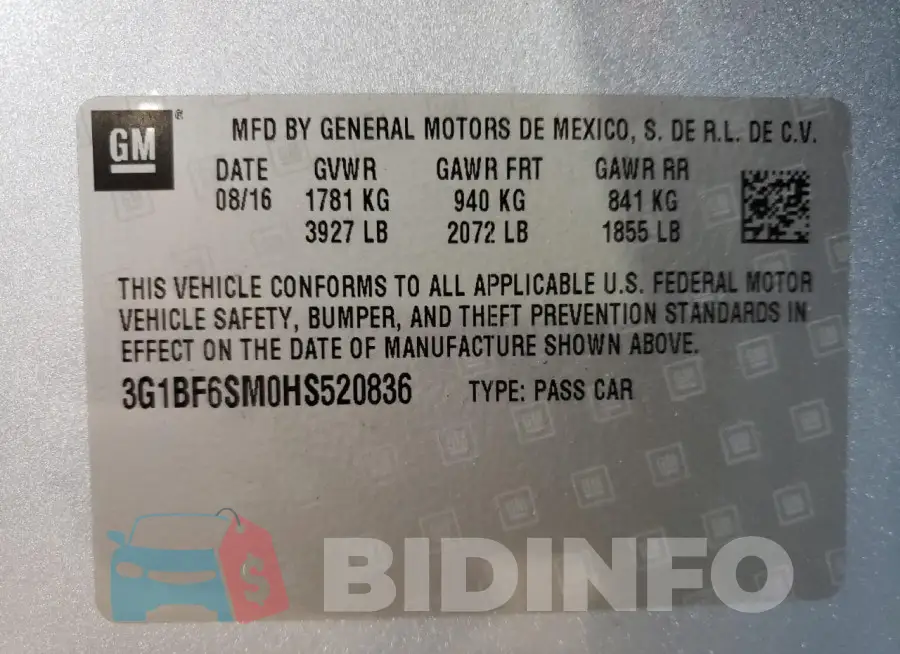 3G1BF6SM0HS520836 Photo# 12