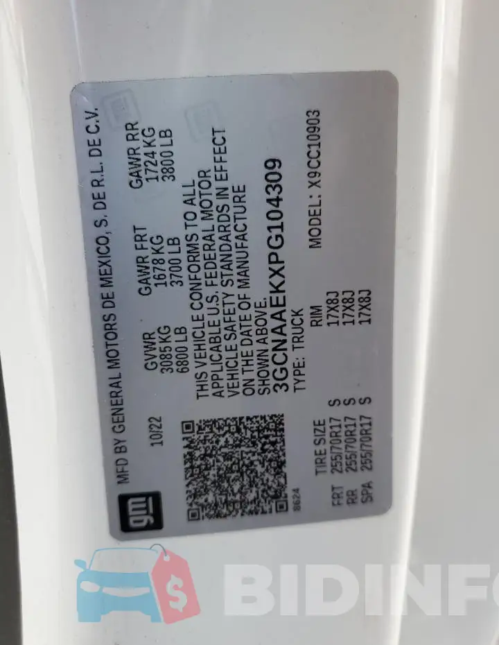 3GCNAAEKXPG104309 Photo# 12