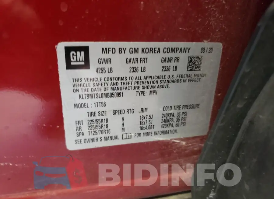 KL79MTSL0MB050991 Photo# 13