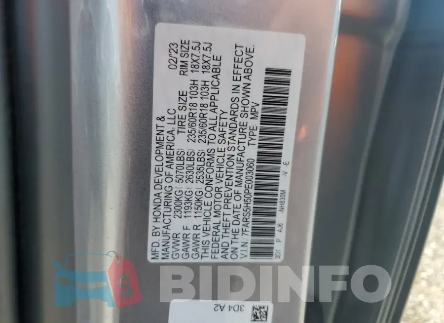 7FARS5H50PE003060 Photo# 12