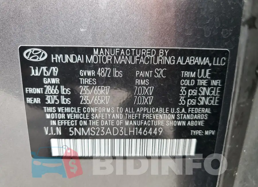 5NMS23AD3LH146449 Photo# 14