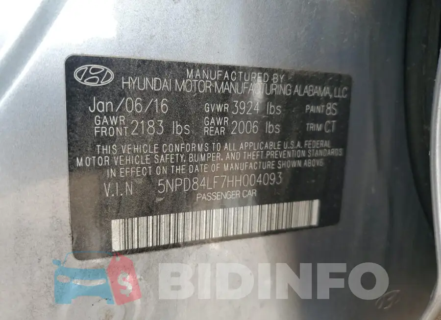 5NPD84LF7HH004093 Photo# 12