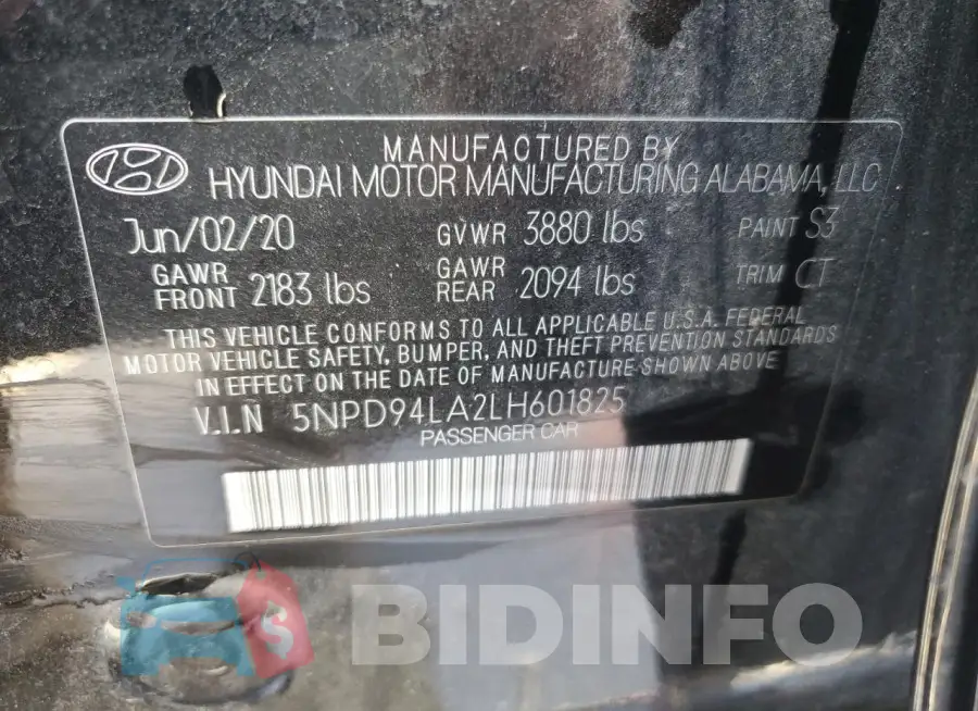 5NPD94LA2LH601825 Photo# 13