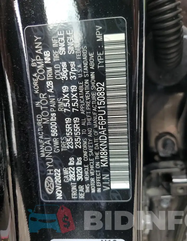 KM8KNDAF6PU150892 Photo# 12