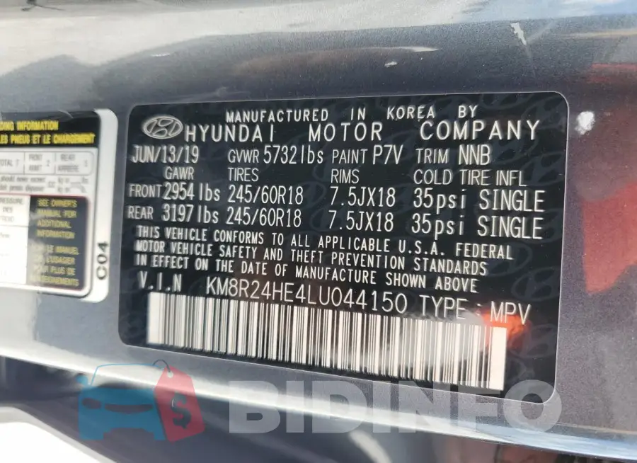 KM8R24HE4LU044150 Photo# 14