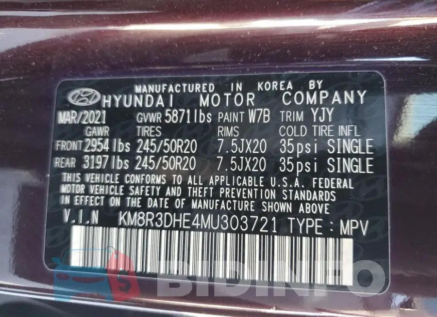 KM8R3DHE4MU303721 Photo# 13