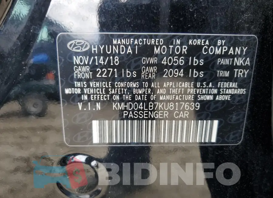 KMHD04LB7KU817639 Photo# 12