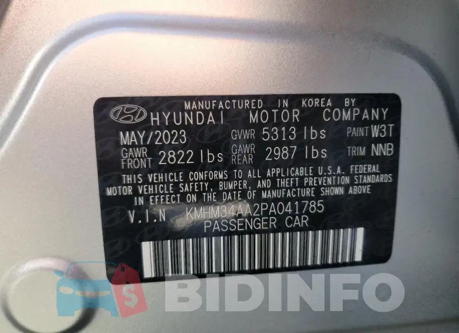 KMHM34AA2PA041785 Photo# 12