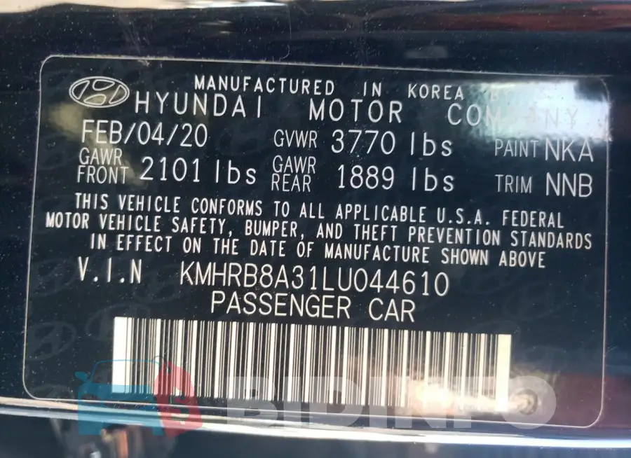 KMHRB8A31LU044610 Photo# 12