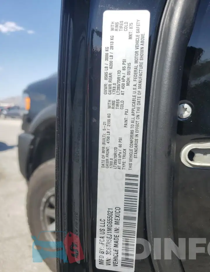 3C6TR5EJ1MG655021 Photo# 13