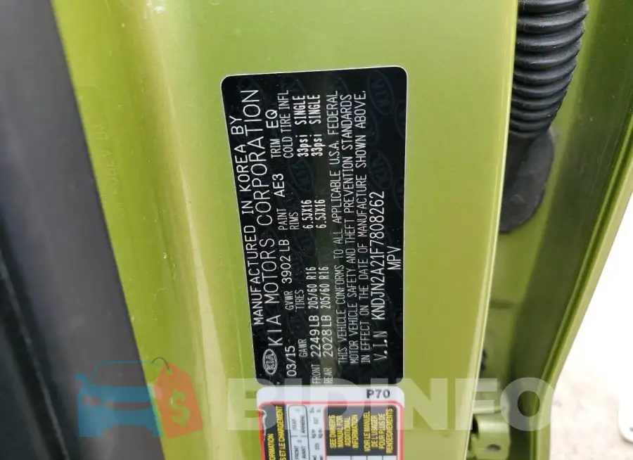 KNDJN2A21F7808262 Photo# 13