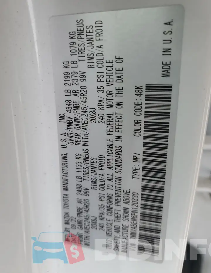 7MMVABEM6PN120330 Photo# 13