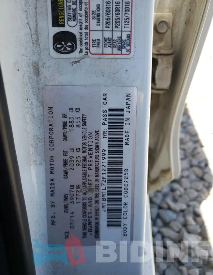 JM1BM1L72F1221999 Photo# 12