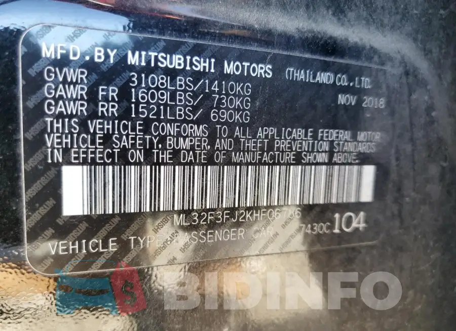 ML32F3FJ2KHF06786 Photo# 12