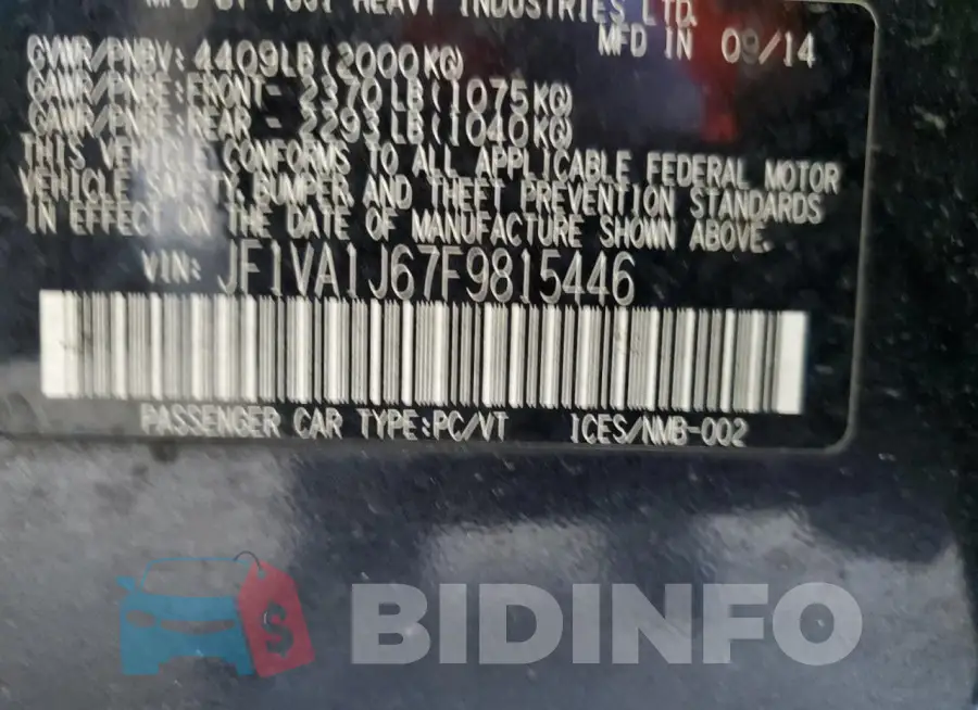 JF1VA1J67F9815446 Photo# 12