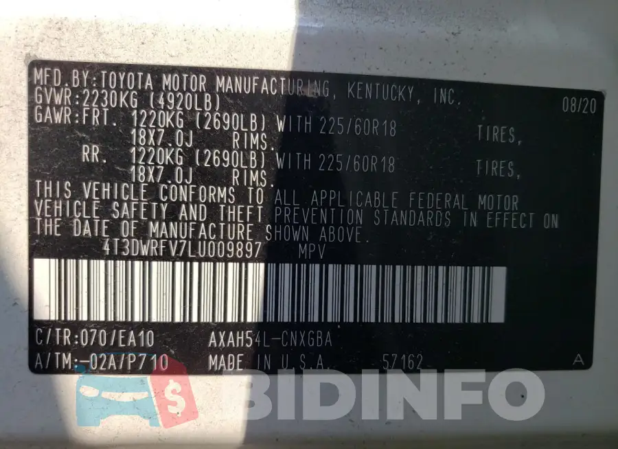 4T3DWRFV7LU009897 Photo# 12