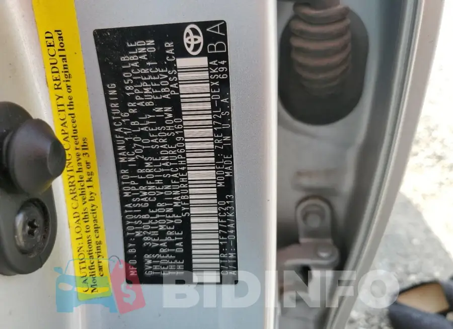 5YFBURHE4HP609160 Photo# 12