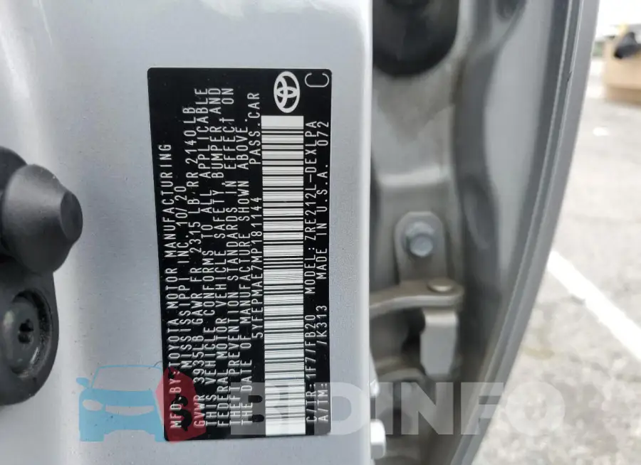 5YFEPMAE7MP181144 Photo# 12