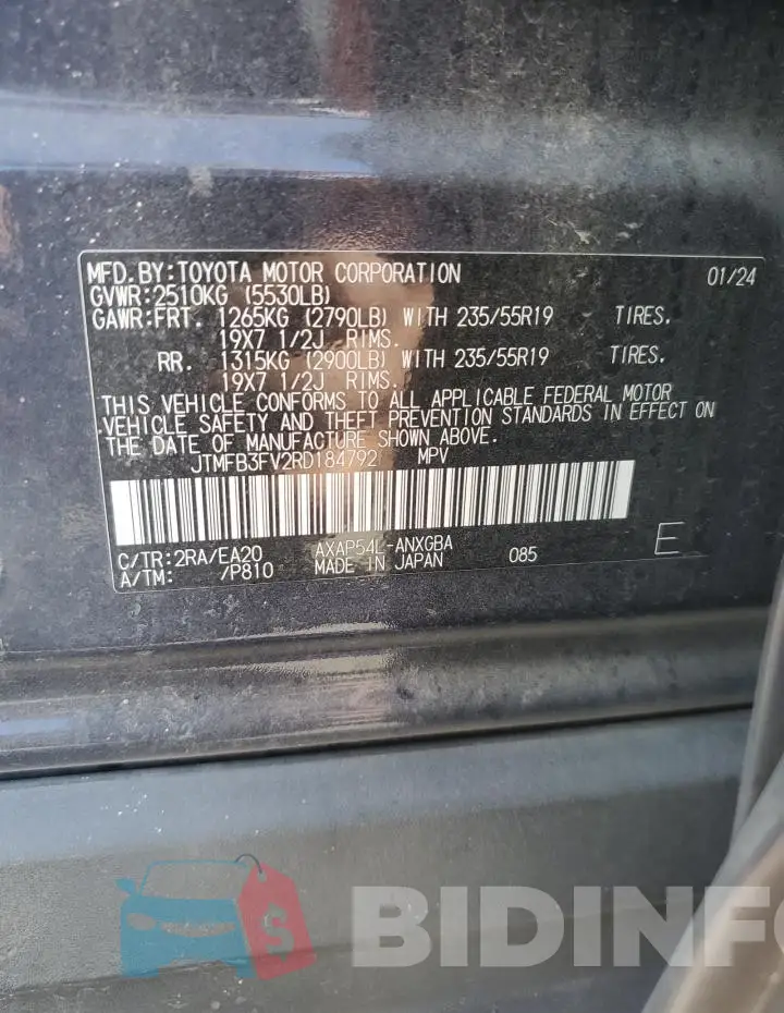 JTMFB3FV2RD184792 Photo# 12