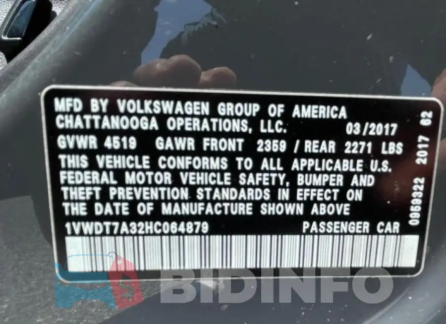 1VWDT7A32HC064879 Photo# 10