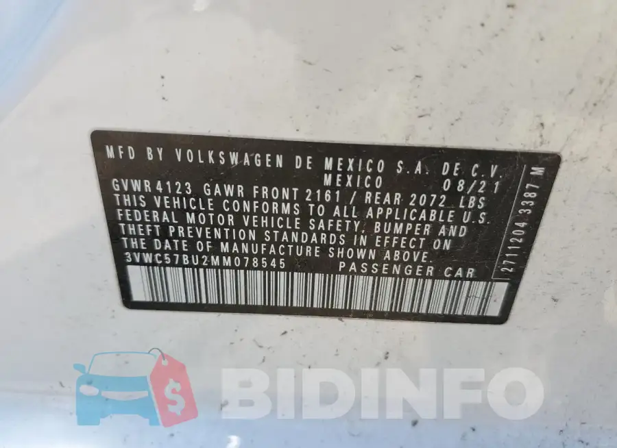3VWC57BU2MM078545 Photo# 12