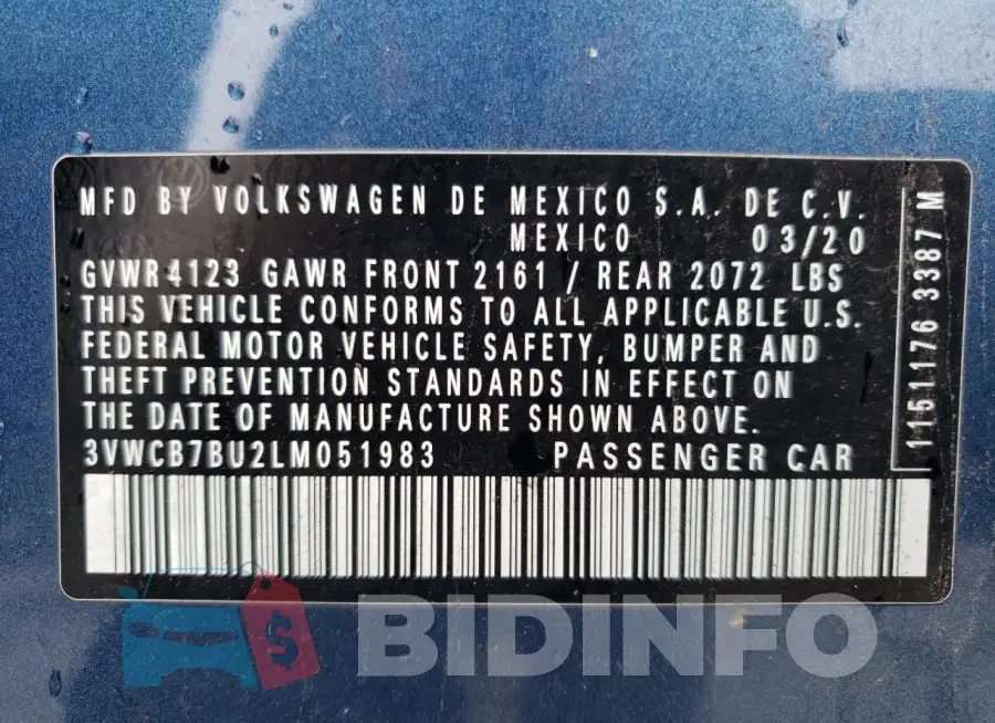 3VWCB7BU2LM051983 Photo# 12