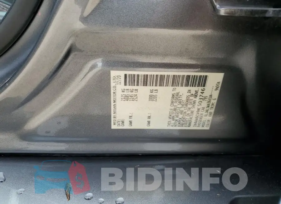 1N4AA6CV4MC503746 Photo# 12