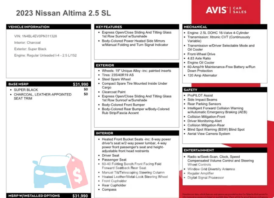 1N4BL4EV0PN311328 Photo# 11